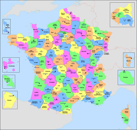 Le rôle des départements français